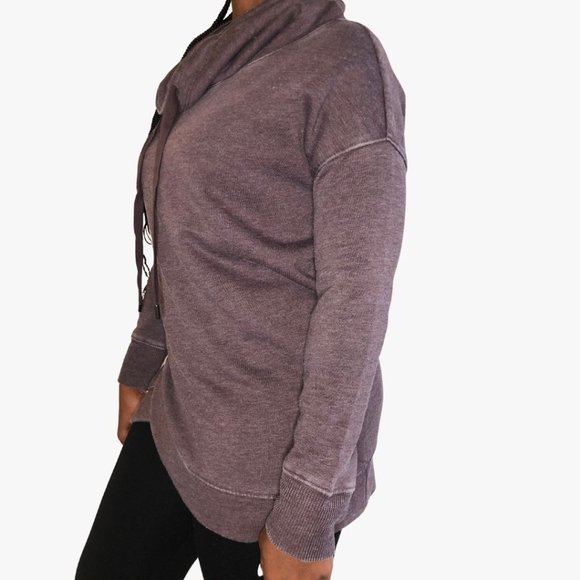 (NWT) Mineral Wash Cowl Neck Sweater - Picture 4 of 9